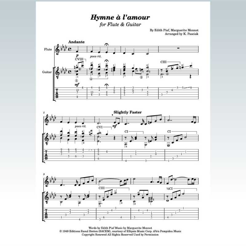 Cover Art for "Hymne A L'amour (arr. Kenneth Pasciak)" by Josh Groban