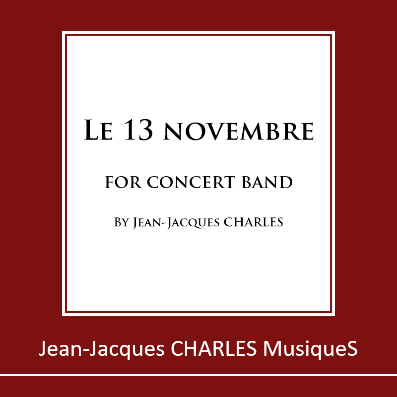 Carátula para "Le 13 novembre" por Jean-Jacques CHARLES