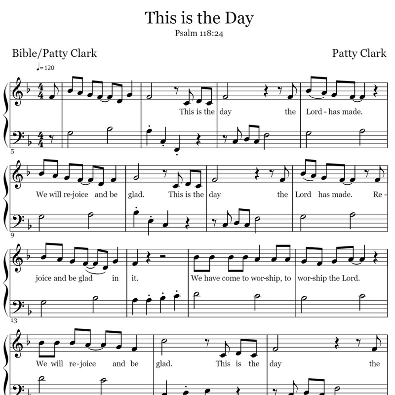 Abdeckung für "This is the Day" von Patty Clark