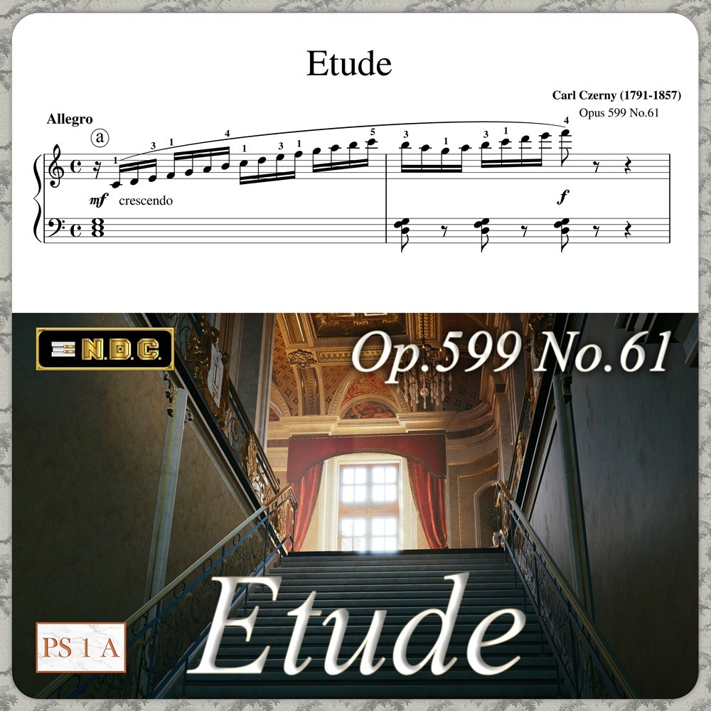Carátula para "Etude in C Major Op.599 No.61 by Carl Czerny (arr. Nikola D. Cirovic)" por Carl Czerny