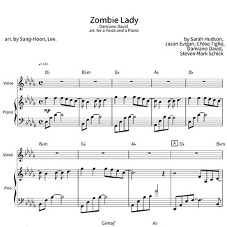 Cover Art for "Zombie Lady (arr. Sang-Hoon, Lee.)" by Damiano David