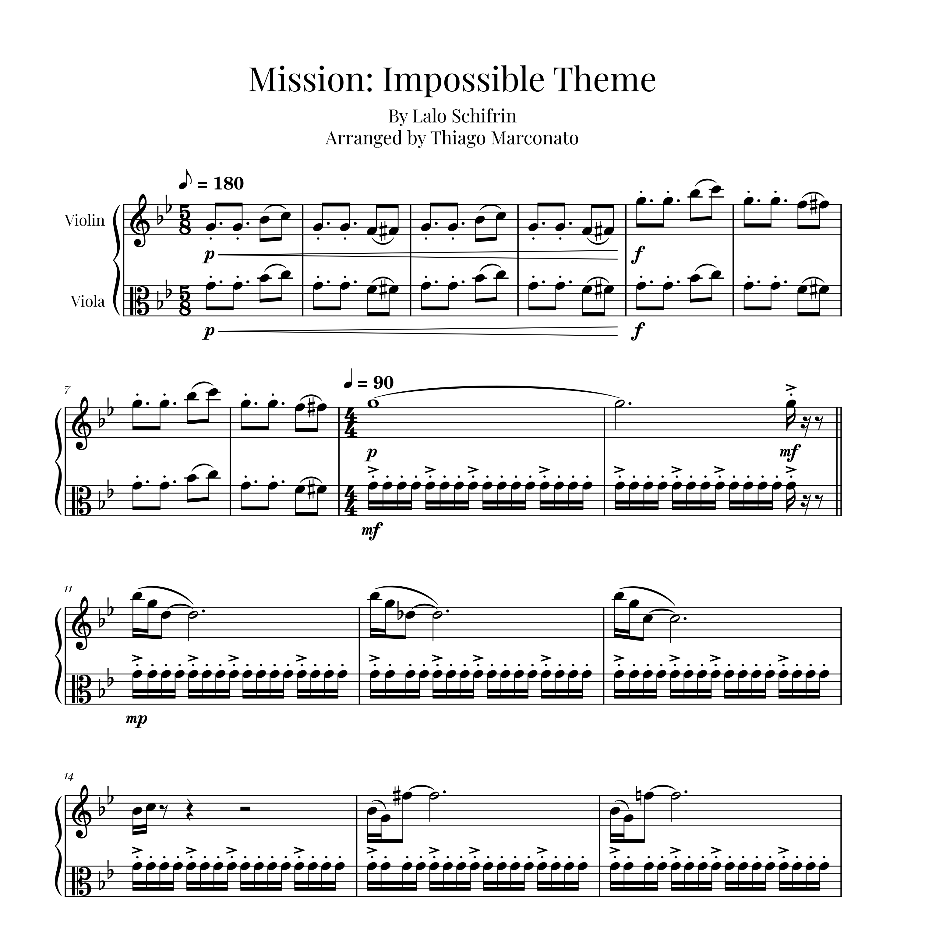 Couverture pour "Mission: Impossible Theme (arr. Thiago Marconato)" par Adam Clayton And Larry Mullen