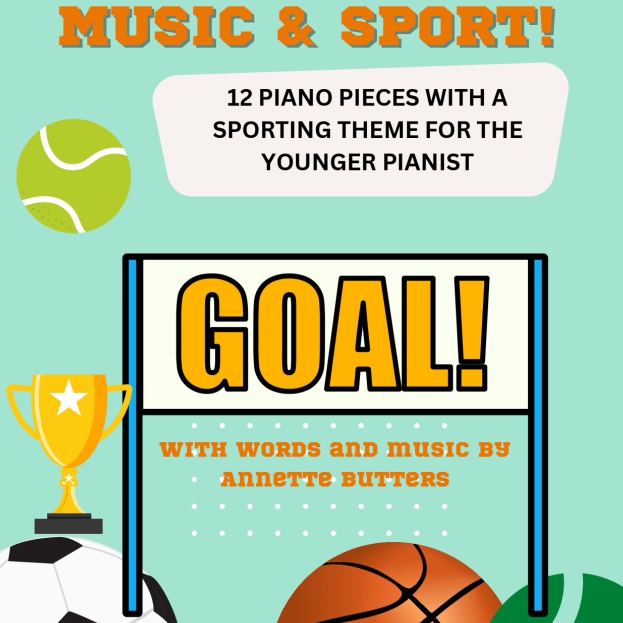 Carátula para "Let's Play - Music & Sport!" por Annette Butters
