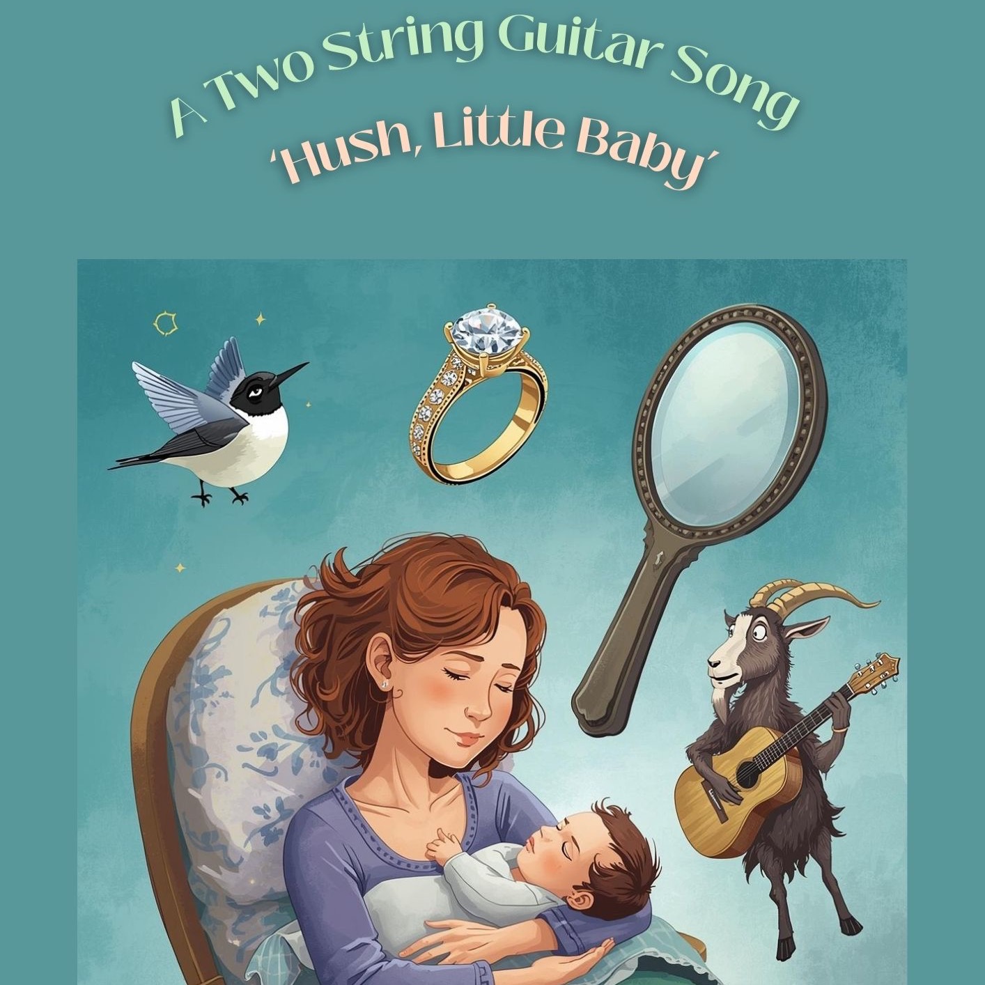 Abdeckung für "Hush, Little Baby (A Two String Guitar Song) (arr. Danny Crocome)" von Traditional