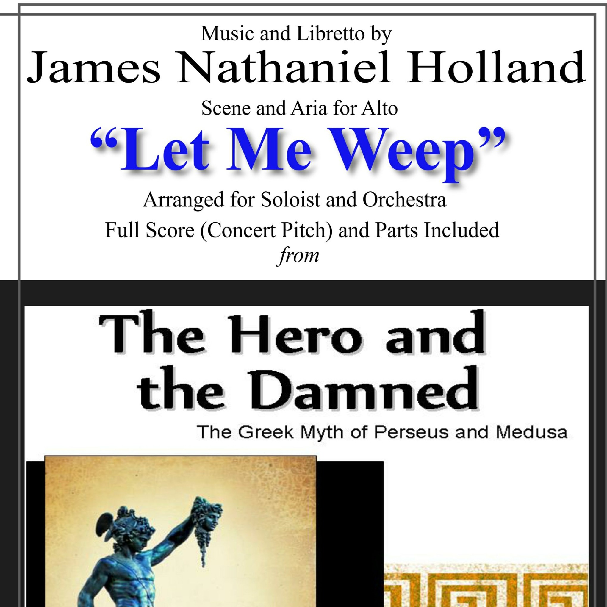 Let Me Weep 选自 The Hero and the Damned，James Nathaniel Holland 创作的女中音与管弦乐场景与咏叹调 管弦乐团 封面