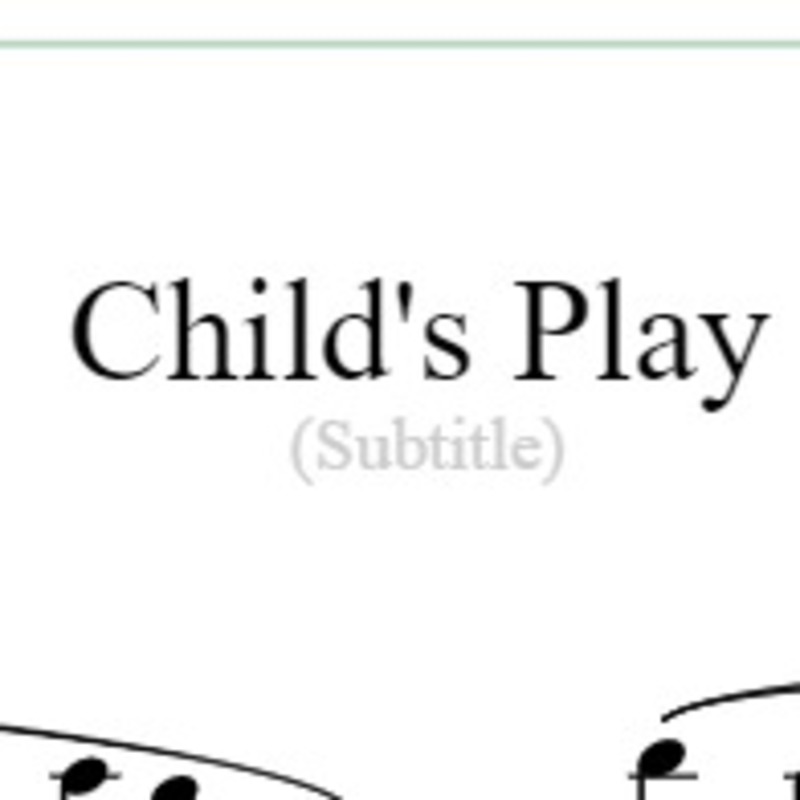 Cover Art for "Child's Play" by Hollin Ying