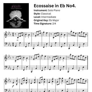 Cover Art for "Six Ecossaises In E Flat Major, Woo 83 (arr. Atheen)" by Ludwig Van Beethoven