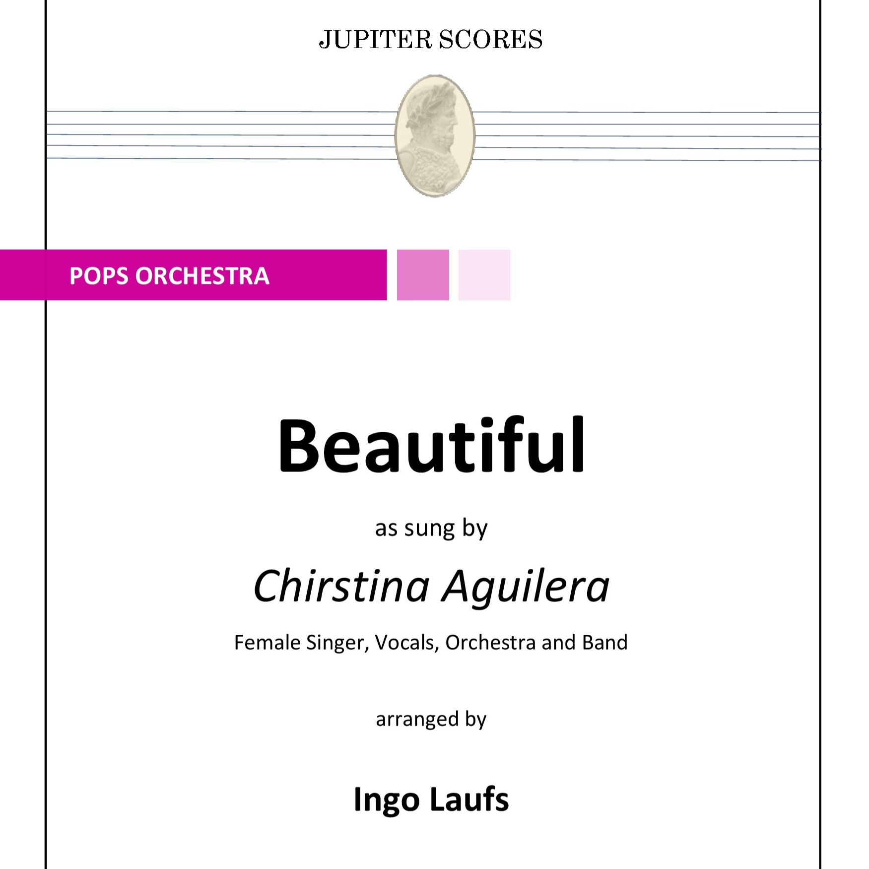 Beautiful (arr. Ingo Laufs) by Christina Aguilera 管弦乐团 封面
