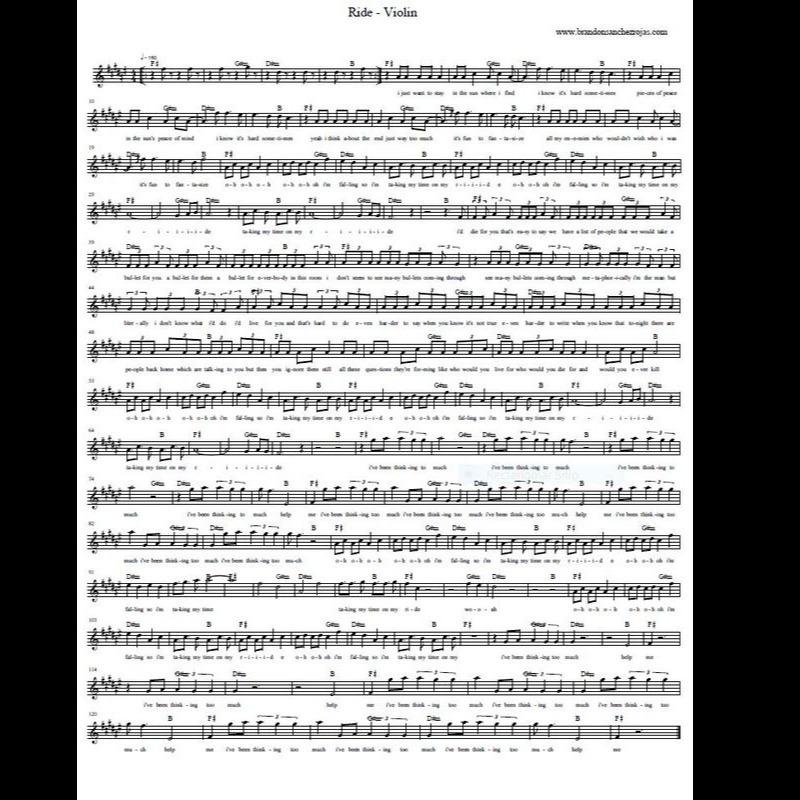 Couverture pour "Ride - Violin" par BSR