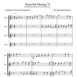 Cover Art for "Prayerful Musing 74" by Celebrity Chamber Players