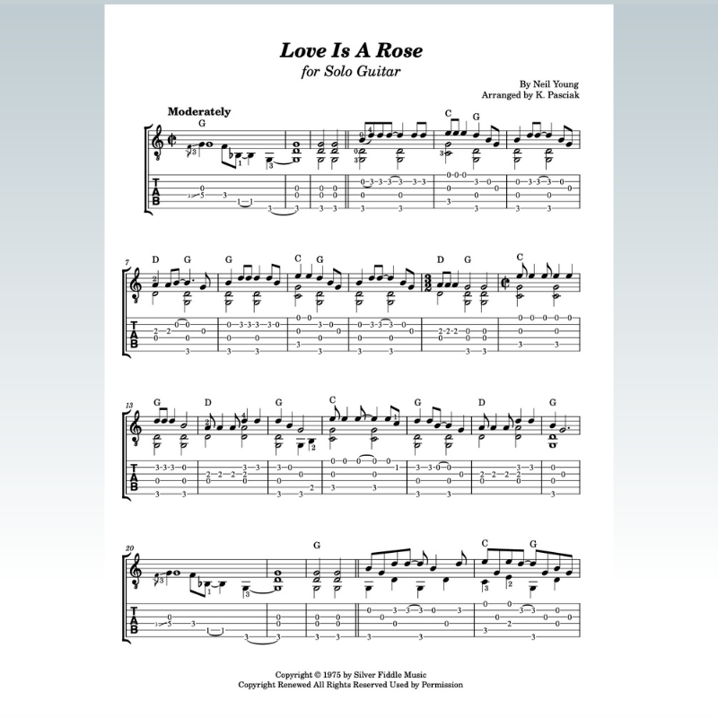 Cover Art for "Love Is A Rose (arr. Kenneth Pasciak)" by Linda Ronstadt