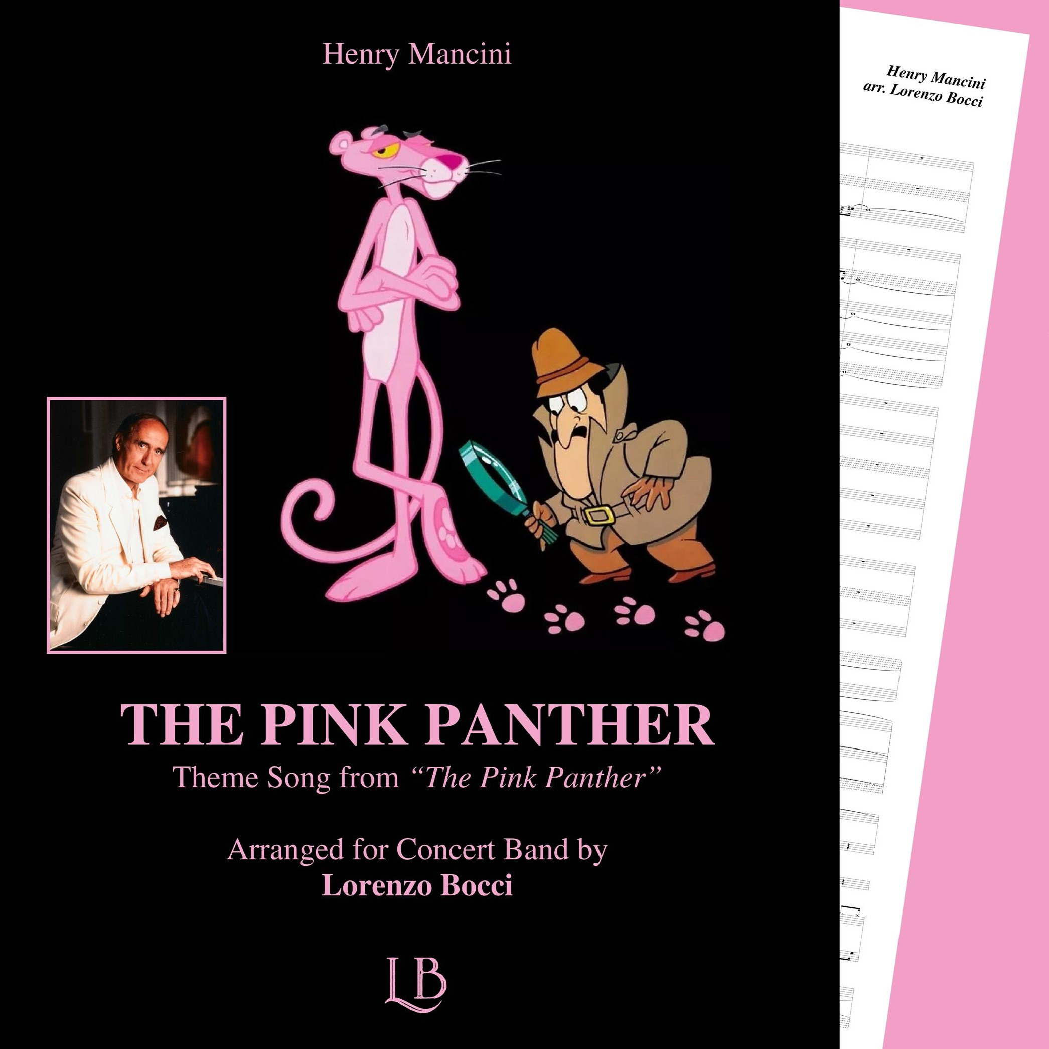 Cover Art for "The Pink Panther (arr. Lorenzo Bocci)" by Henry Mancini