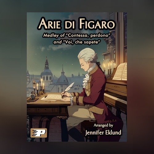 Carátula para "Arie di Figaro (Mozart Medley) (arr. Jennifer Eklund)" por W.A. Mozart