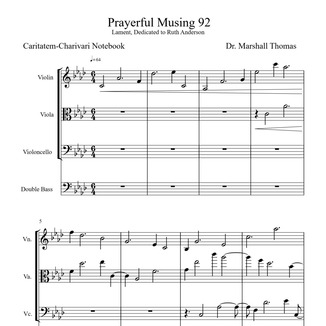 Cover Art for "Prayerful Musing 92" by Celebrity Chamber Players