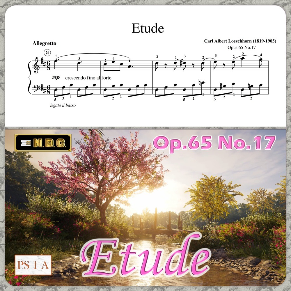 Couverture pour "Etude in D Major Op.65 No.17 by Carl Albert Loeschhorn (arr. Nikola D. Cirovic)" par Carl Albert Loeschhorn