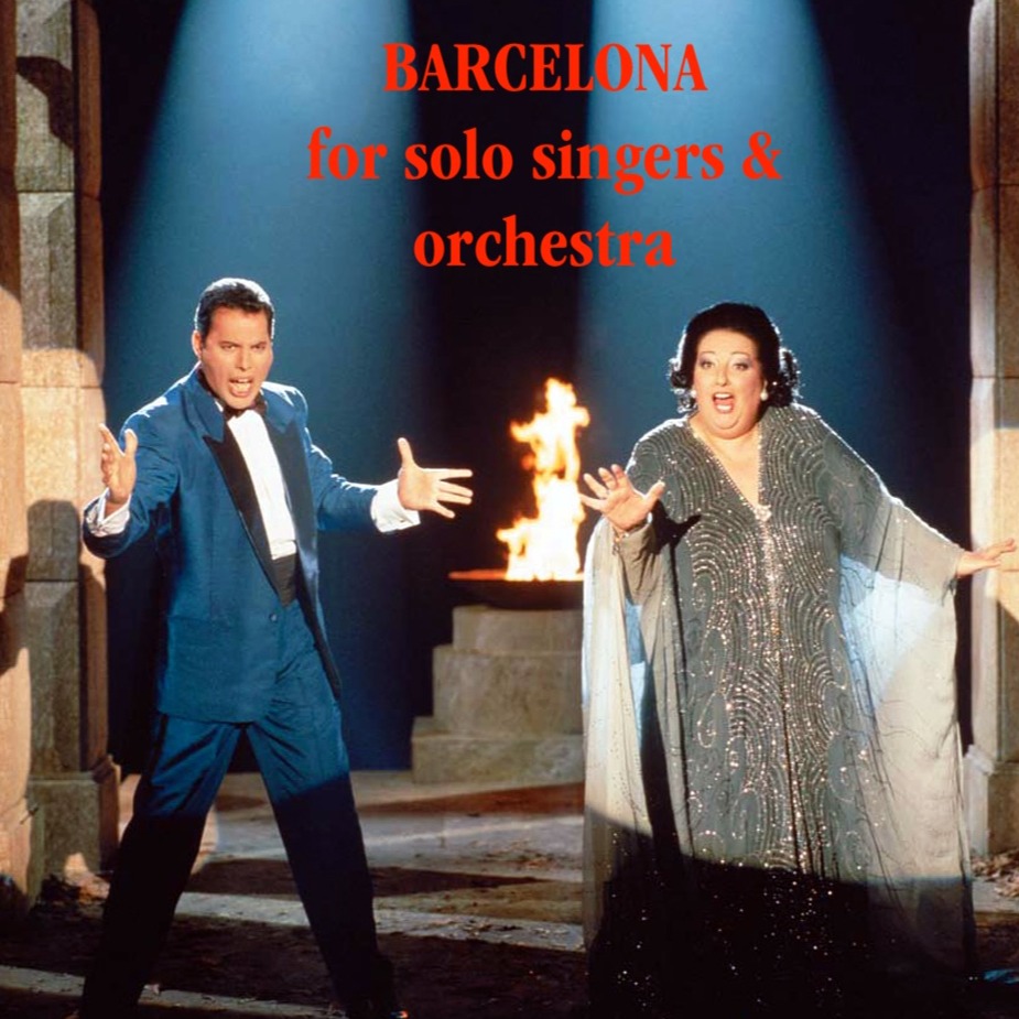 Couverture pour "Barcelona (arr. John Langley / Studio Orchestrations)" par Queen