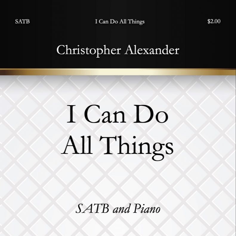 Cover Art for "I Can Do All Things" by Christopher Alexander