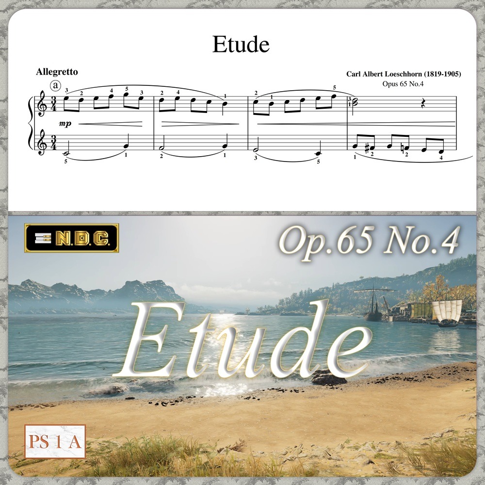 Couverture pour "Etude in C Major Op.65 No.4 by Carl Albert Loeschhorn (arr. Nikola D. Cirovic)" par Carl Albert Loeschhorn