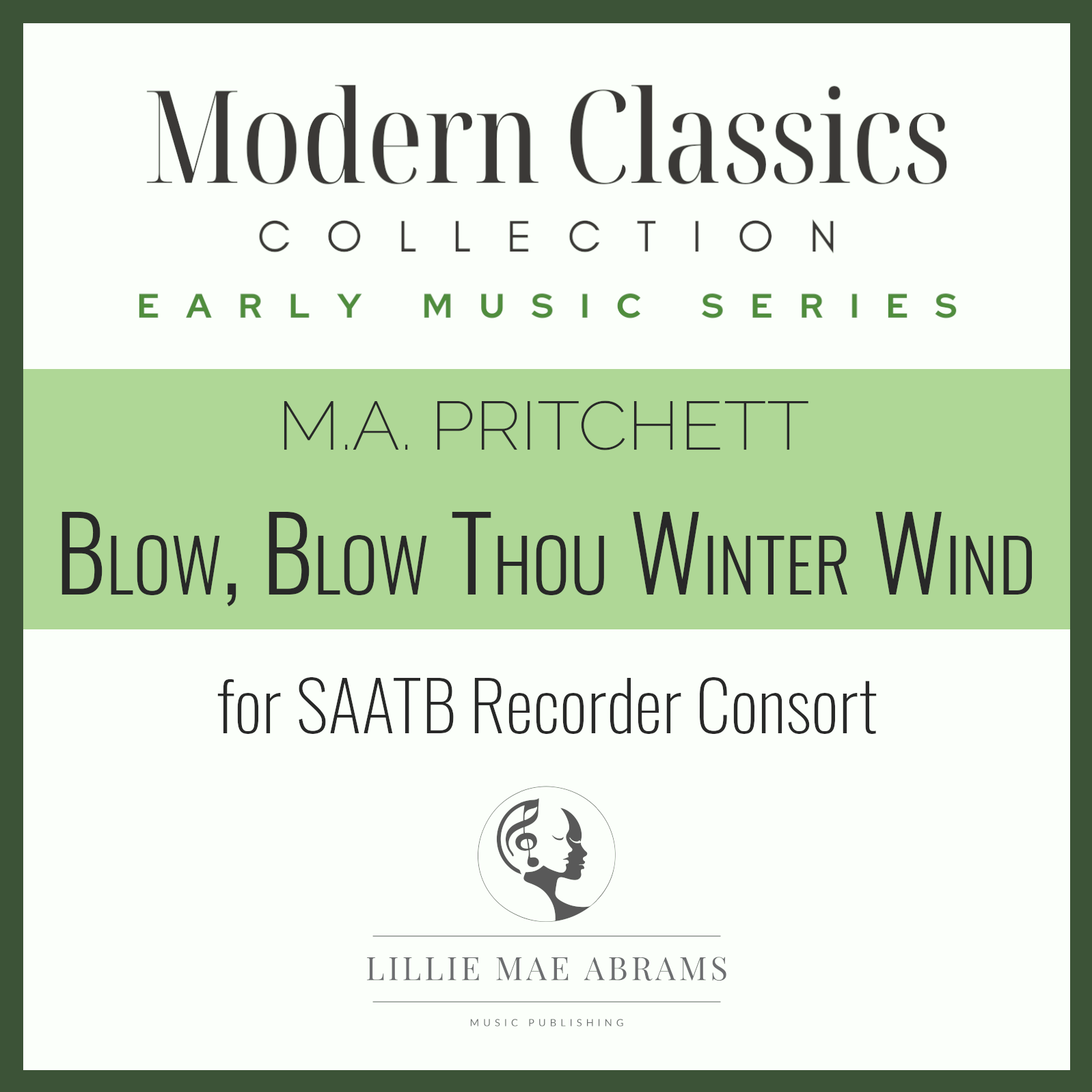 Abdeckung für "Blow, Blow Thou Winter Wind - Score Only" von M.A. Pritchett