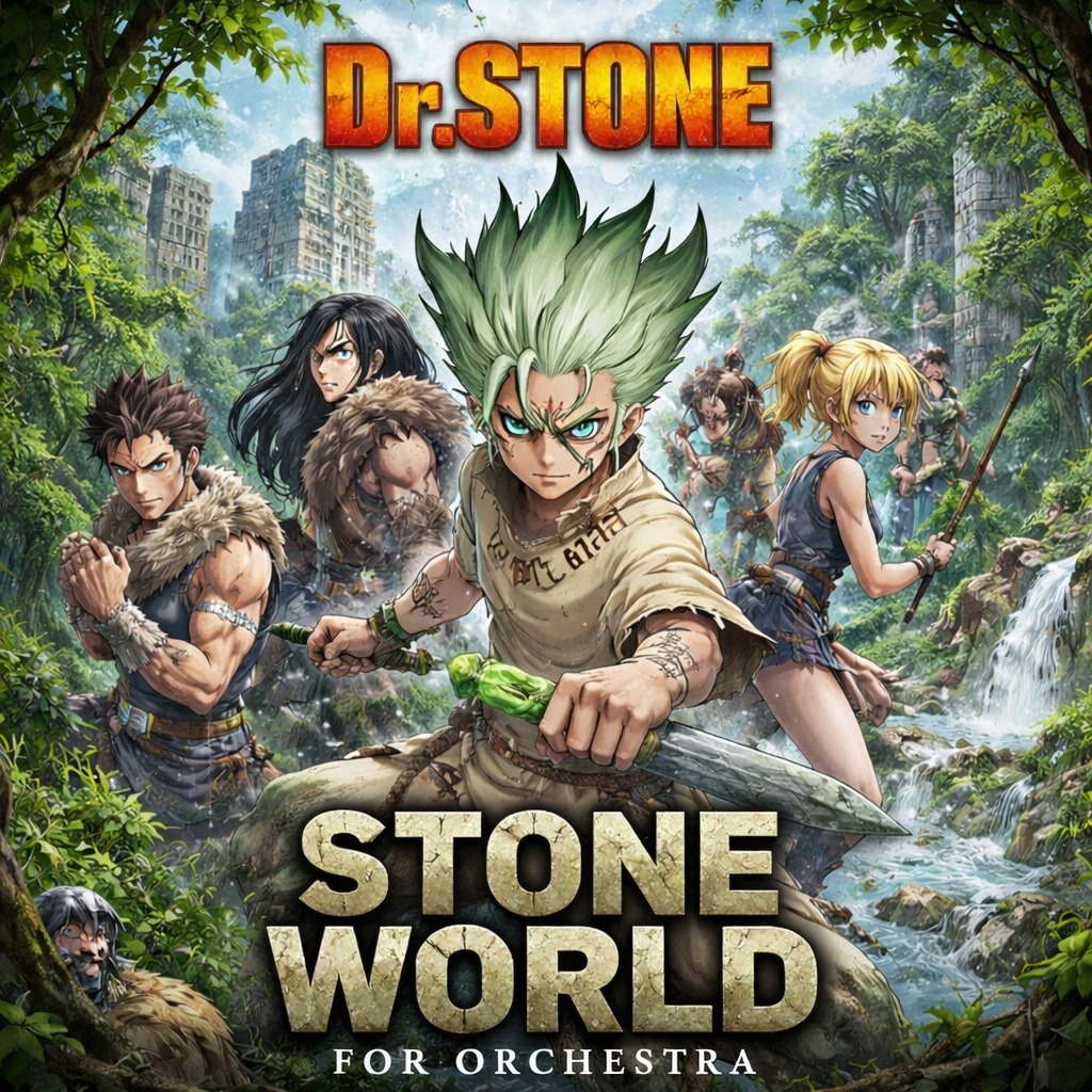 Cover Art for "Stone World (arr. Ajlan Akyüz)" by Tsutsumi Hiroaki
