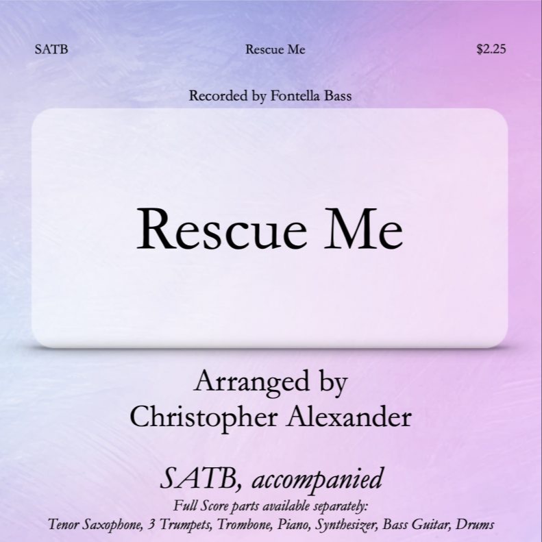 Cover Art for "Rescue Me (arr. Christopher Alexander)" by Fontella Bass