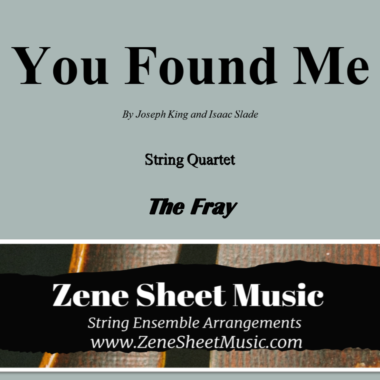 Abdeckung für "You Found Me (arr. Eve C. Mailly - Zene Strings)" von The Fray