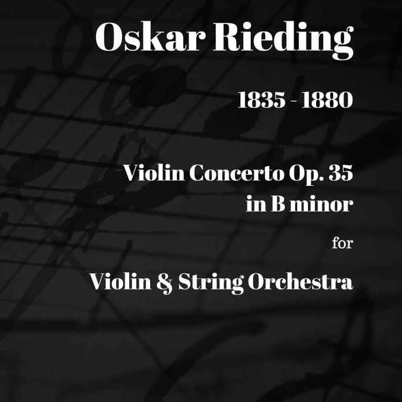 Cover Art for "Rieding Violin Concerto Op. 35 for Violin and String Orchestra (arr. Paul Wood)" by skar Rieding