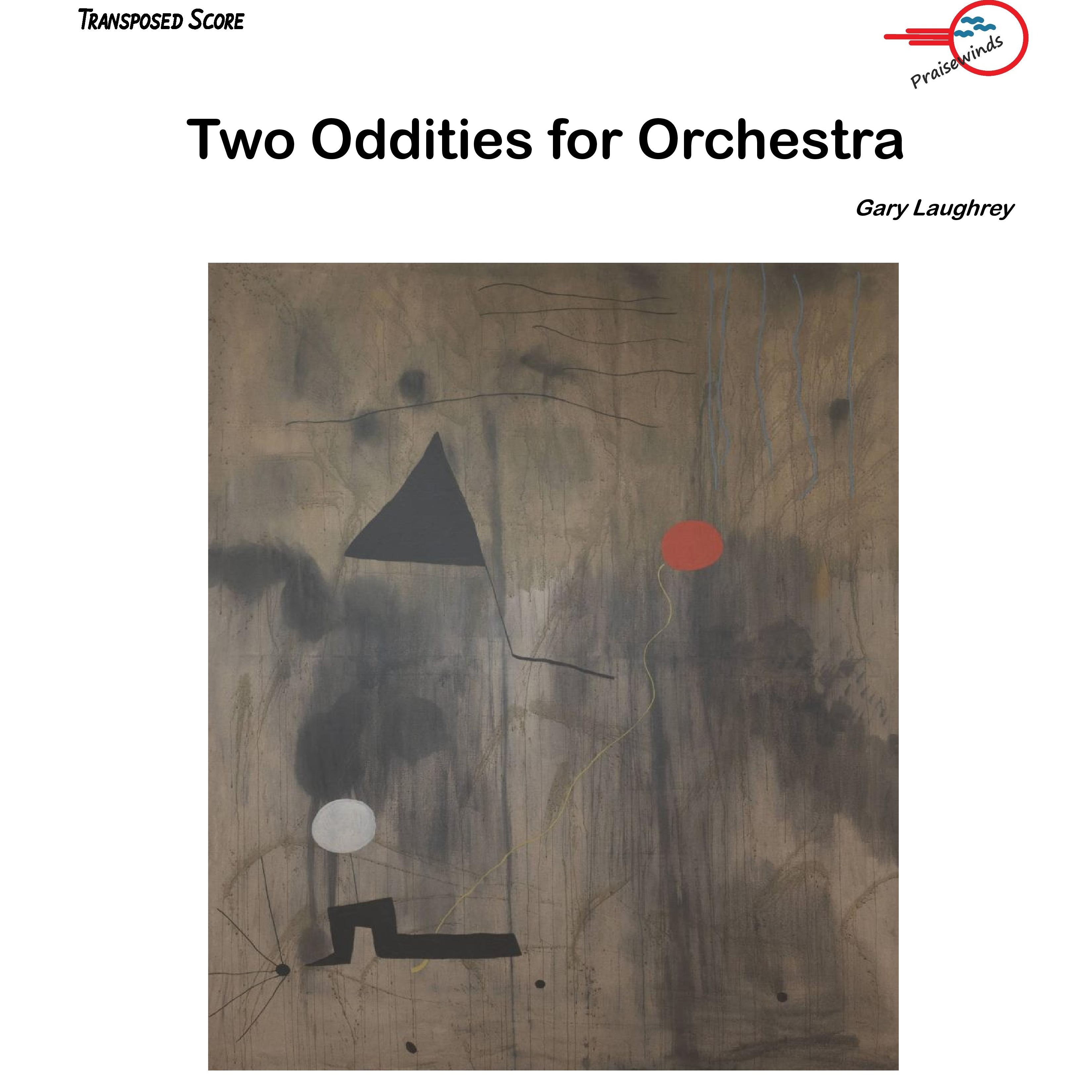 Gary Laughrey 的《Two Oddities for Orchestra》管弦乐总谱 封面