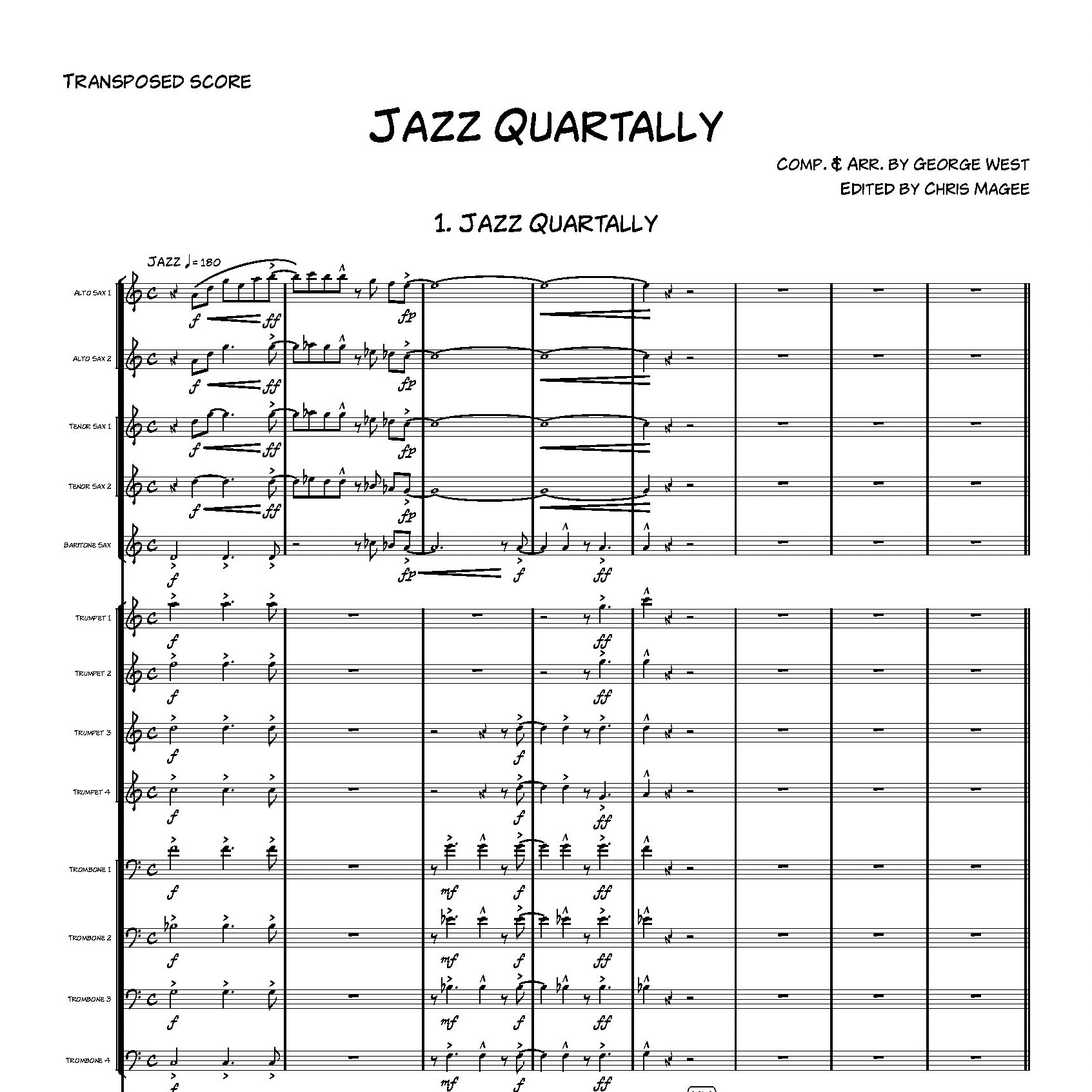 Carátula para "Jazz Quartally" por George West