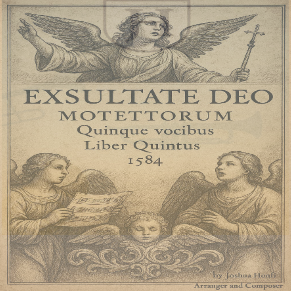 Abdeckung für "Exsultate Deo (Motettorum quinque vocibus liber quintus, 1584, No. 18) (arr. Joshua Honfi)" von Giovanni Pierluigi da Palestrina