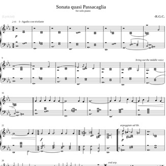 Couverture pour "Sonata quasi Passacaglia" par Reason George Colburn