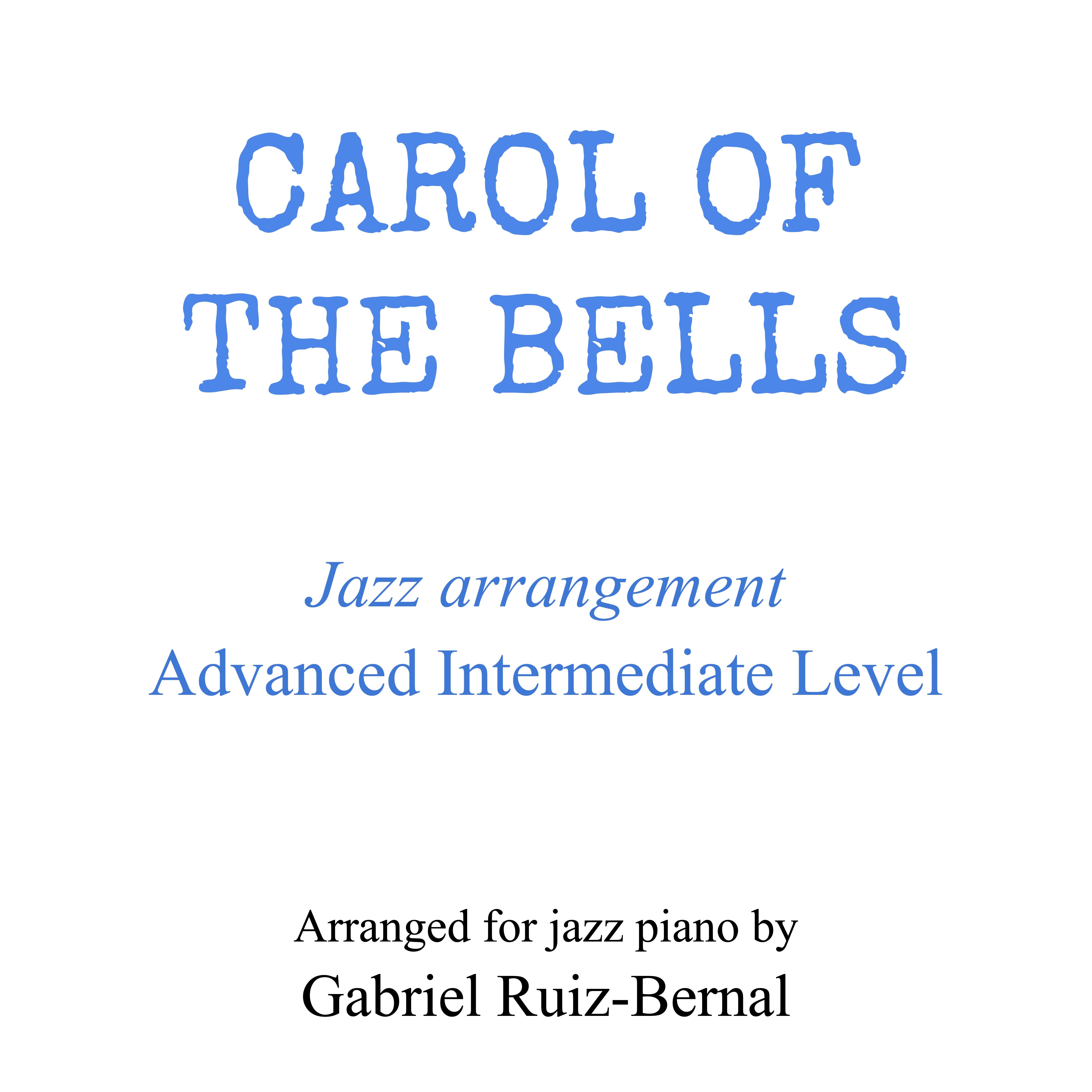 Cover Art for "CAROL OF THE BELLS. Jazz arrangement (mp3 audio) (arr. Gabriel Ruiz-Bernal)" by Mykola Leontovych (Public Domain)