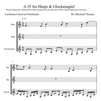 Cover Art for "A 35 for Harps & Glockenspiel" by Celebrity Chamber Players