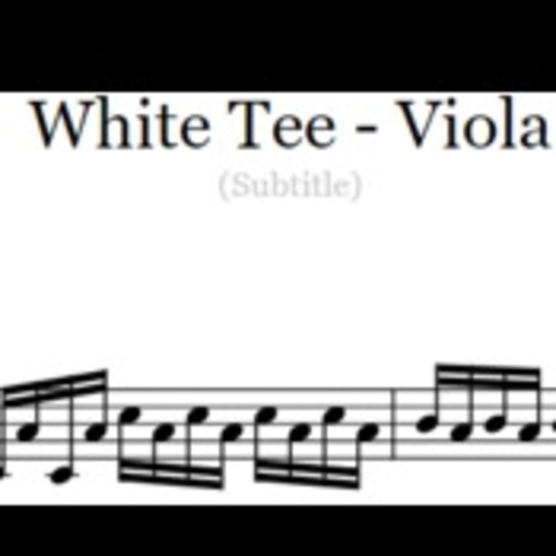 Couverture pour "White Tee - Viola" par BSR