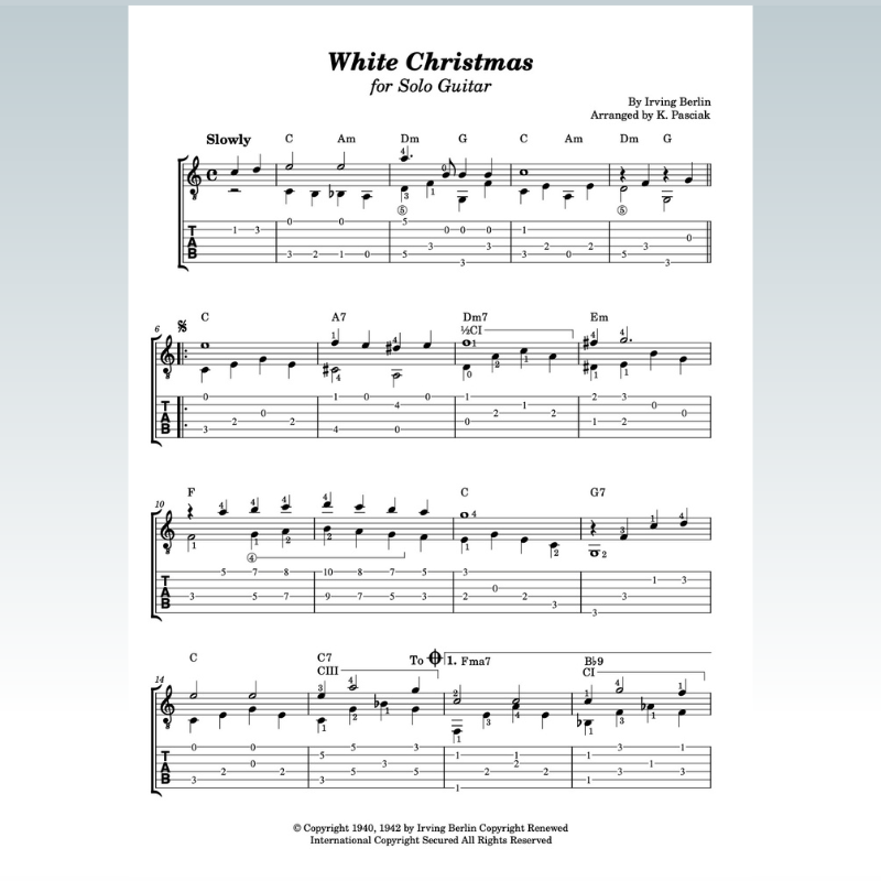 Carátula para "White Christmas (arr. Kenneth Pasciak)" por Bing Crosby