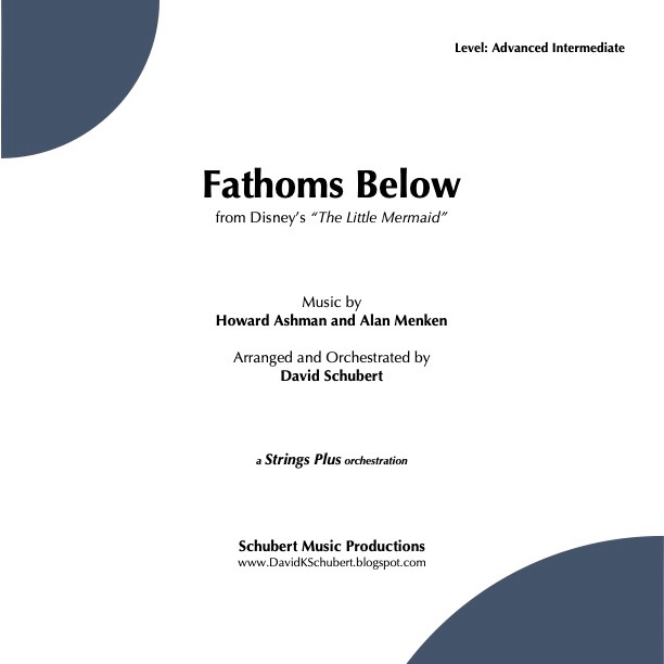 Abdeckung für "Fathoms Below (arr. David Schubert)" von Howard Ashman