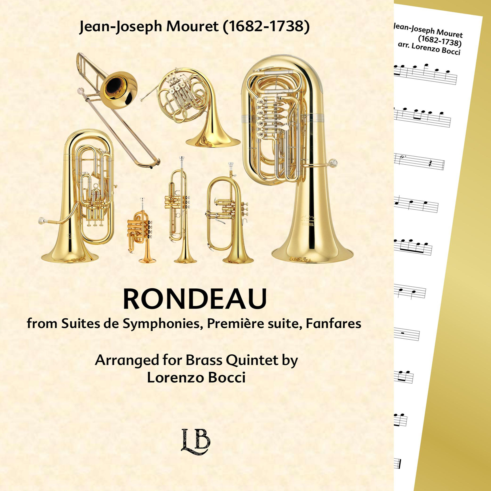 Cover Art for "RONDEAU from Suites de Symphonies, Première suite, Fanfares (arr. Lorenzo Bocci)" by Jean-Joseph Mouret