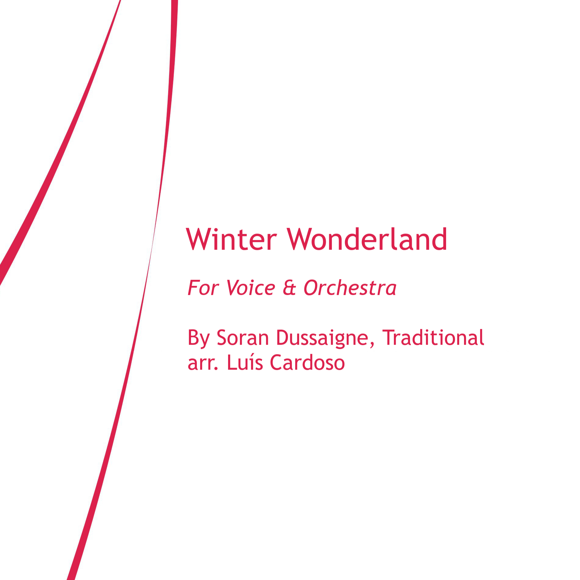 Winter Wonderland (arr. Luis Cardoso) by Traditional 管弦乐团 封面