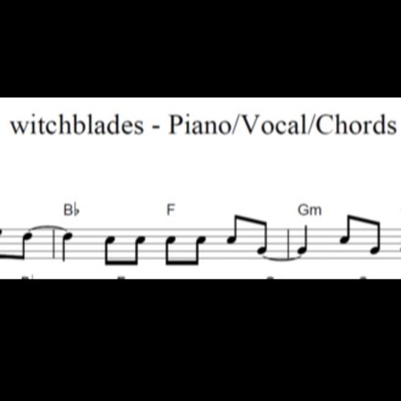 Abdeckung für "witchblades - Piano/Vocal/Chords" von BSR