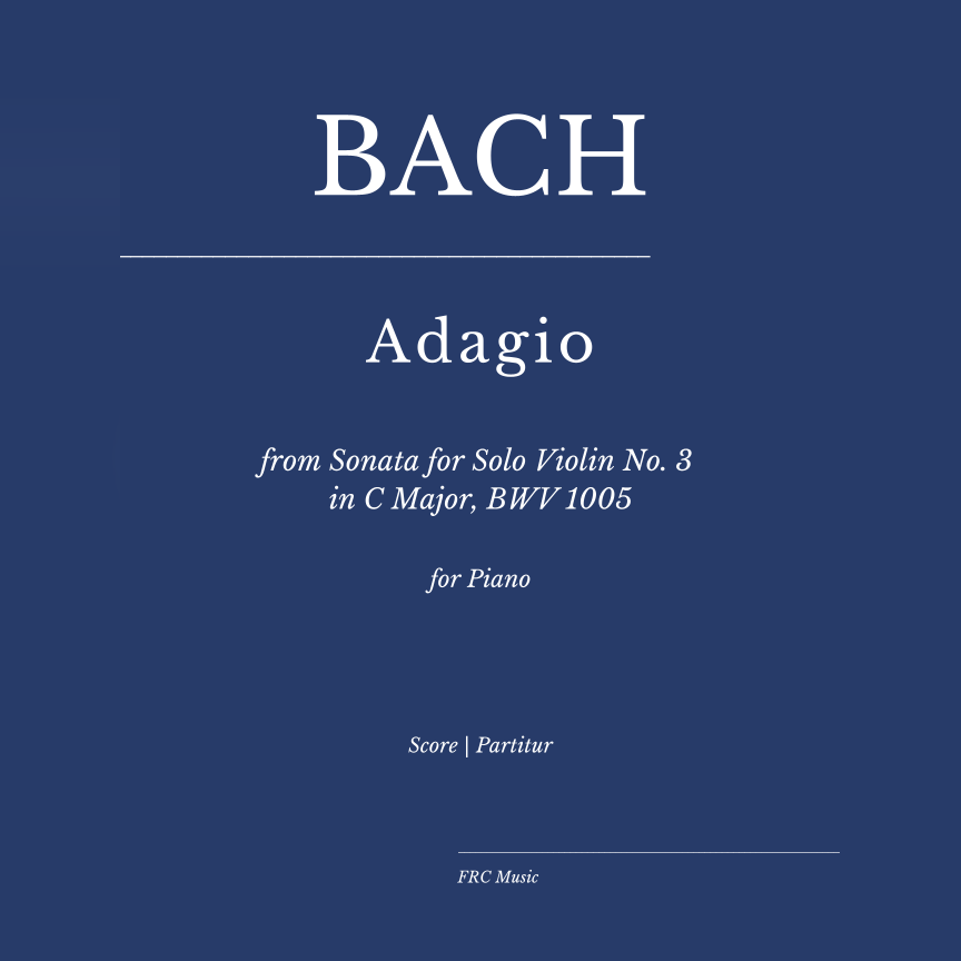 Cover Art for "Adagio from Sonata for Solo Violin No. 3 in C Major, BWV 1005 (for piano) Víkingur Ólafsson Version (arr. Flavio Regis Cunha)" by Johann Sebastian Bach and Víkingur Ólafsson
