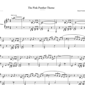 Cover Art for "Pink Panther   Theme (arr. Daniel Nicholson)" by Henry Mancini