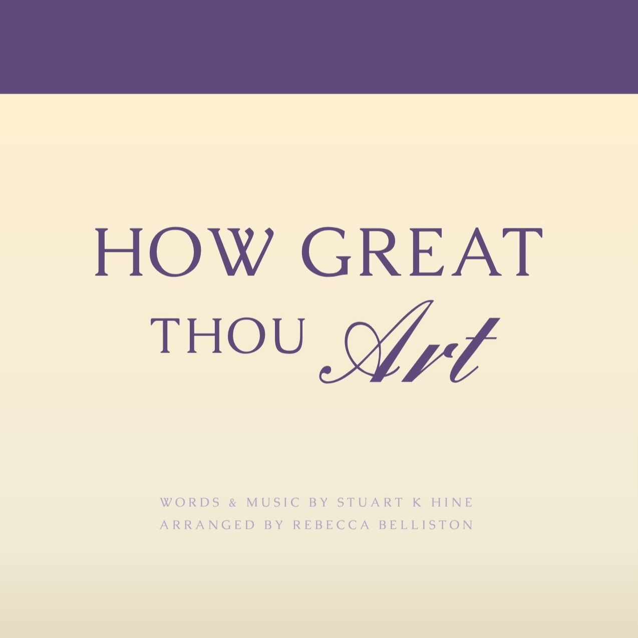 Couverture pour "How Great Thou Art (arr. Rebecca Belliston)" par Martina McBride