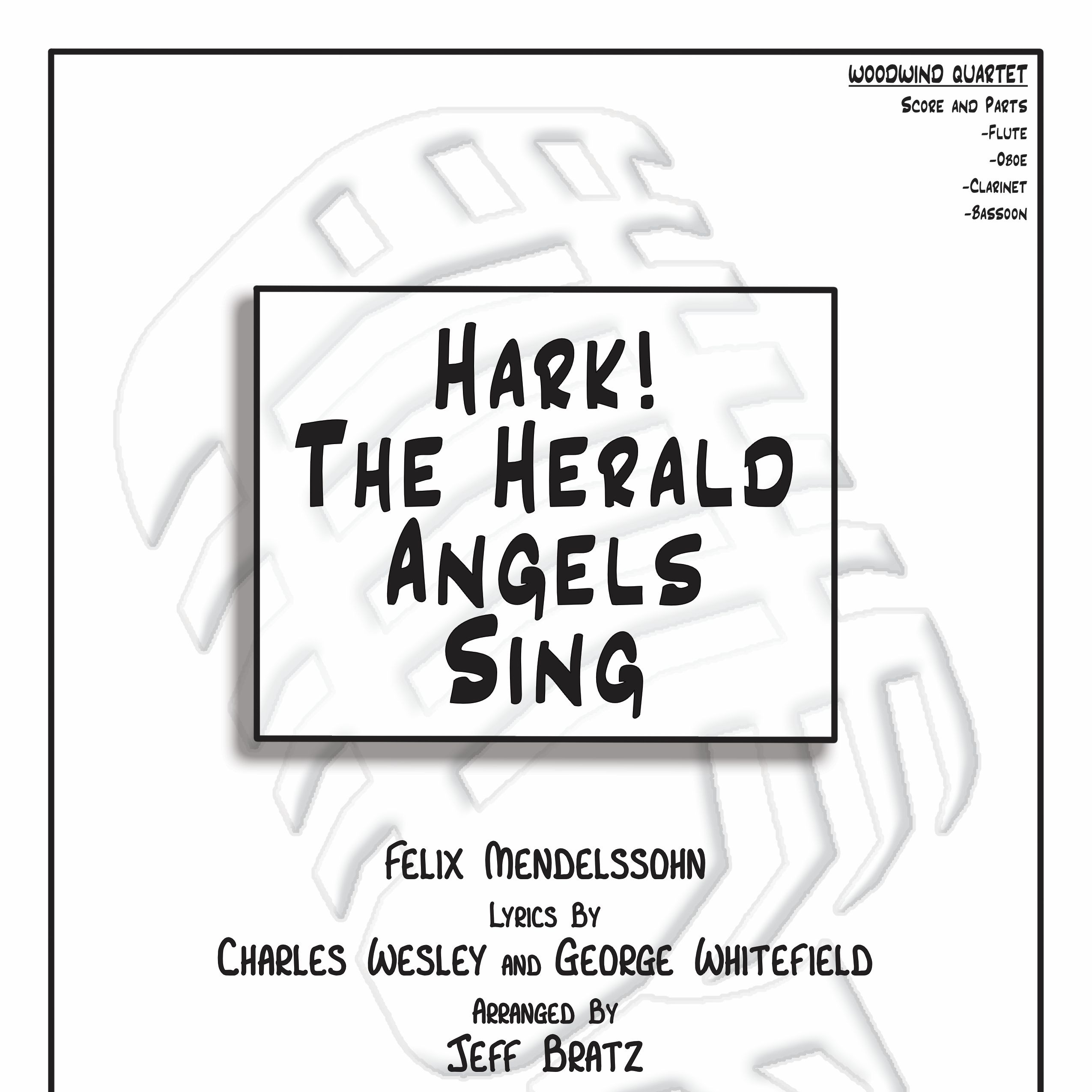 Cover Art for "Hark! The Herald Angels Sing (arr. Jeff Bratz)" by Felix Mendelssohn