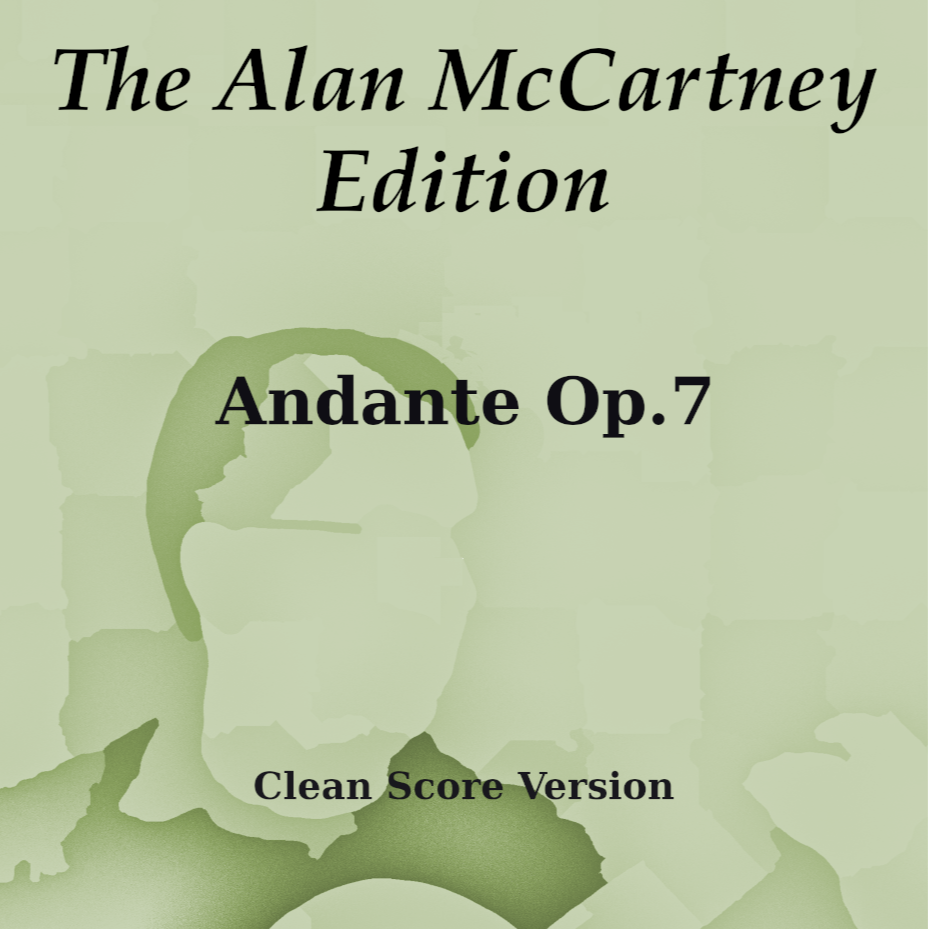 Carátula para "Andante Op.7" por Alan McCartney