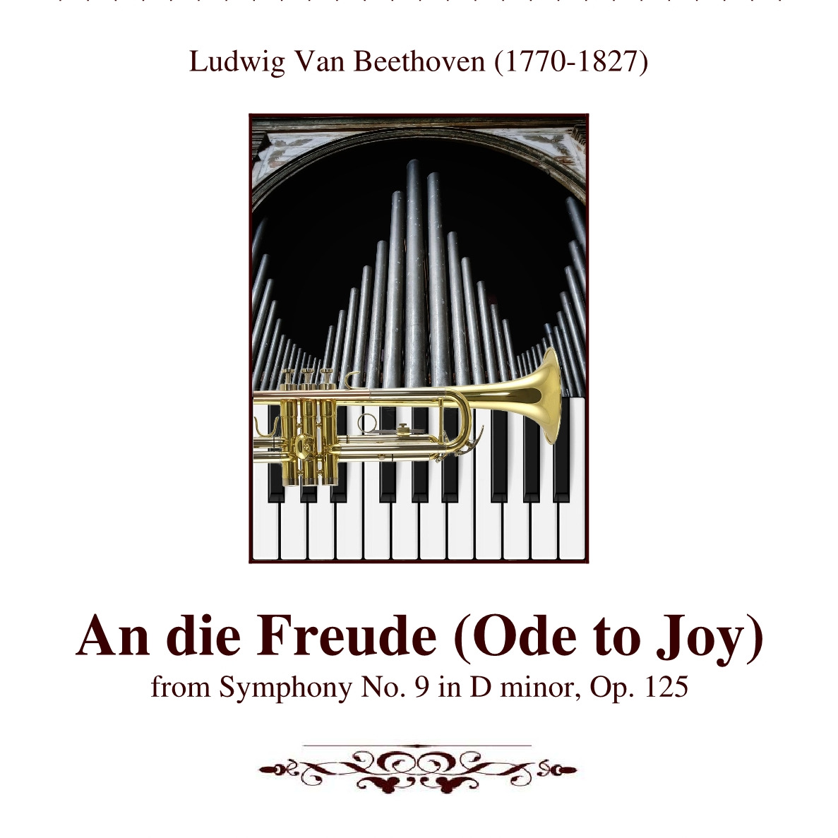Cover Art for "An die Freude (Ode to Joy) from Symphony No. 9 in D minor, Op. 125 (arr. Lorenzo Bocci)" by Ludwig Van Beethoven