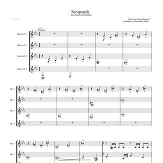 Cover Art for "Scorponok (arr. Alessandro Macrì)" by Steve Jablonsky