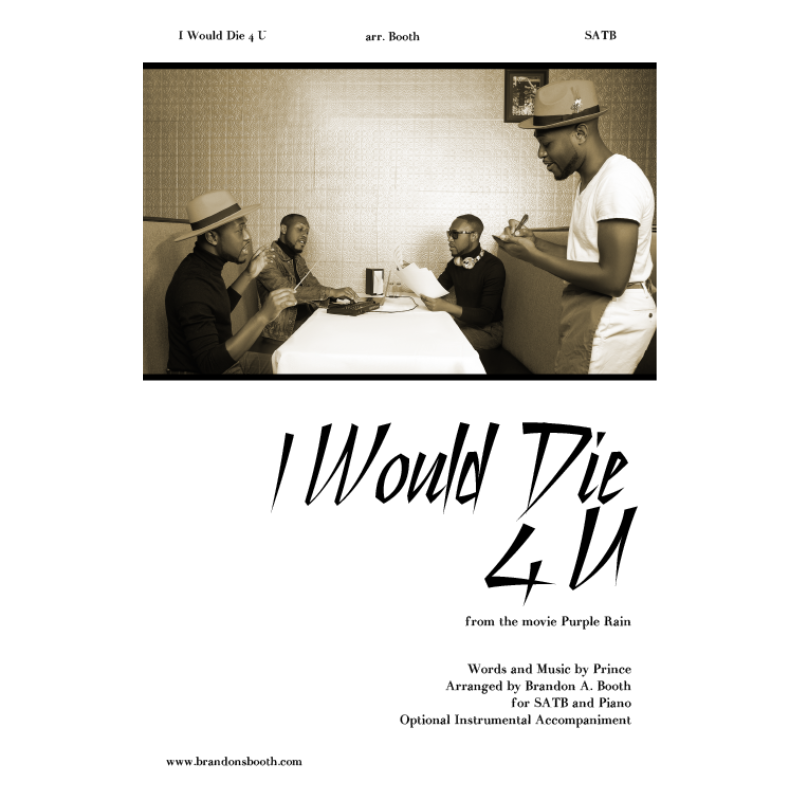 Abdeckung für "I Would Die 4 U (arr. Brandon A. Booth)" von Prince