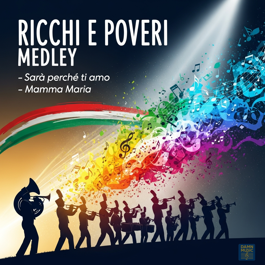 Cover Art for "Medley: Sara' Perche' Ti Amo with Mamma Maria (arr. DAMN MUSIC)" by DAMN MUSIC