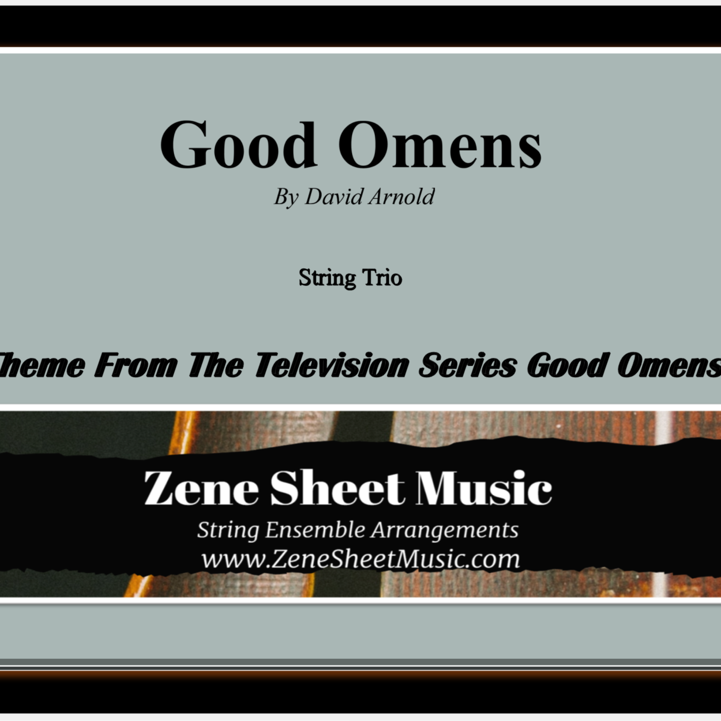 Couverture pour "Good Omens - End Title Theme (arr. Eve C. Mailly - Zene Strings)" par David Arnold