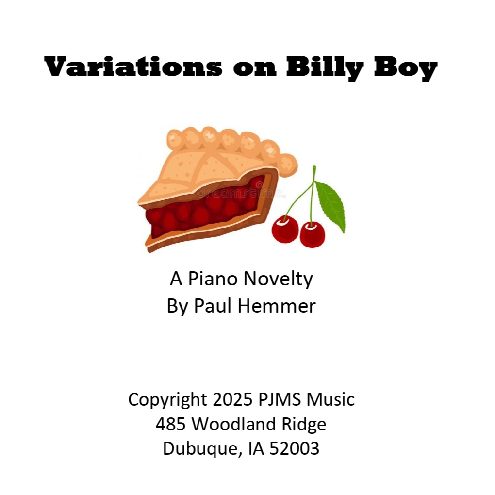 Cover Art for "Variations on Billy Boy - solo piano (arr. Paul E Hemmer)" by Paul E Hemmer